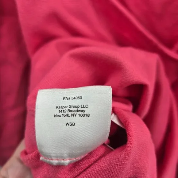 Anne Klein Hot Pink Off Shoulder Puff Sleeved Top Medium - Picture 9 of 14